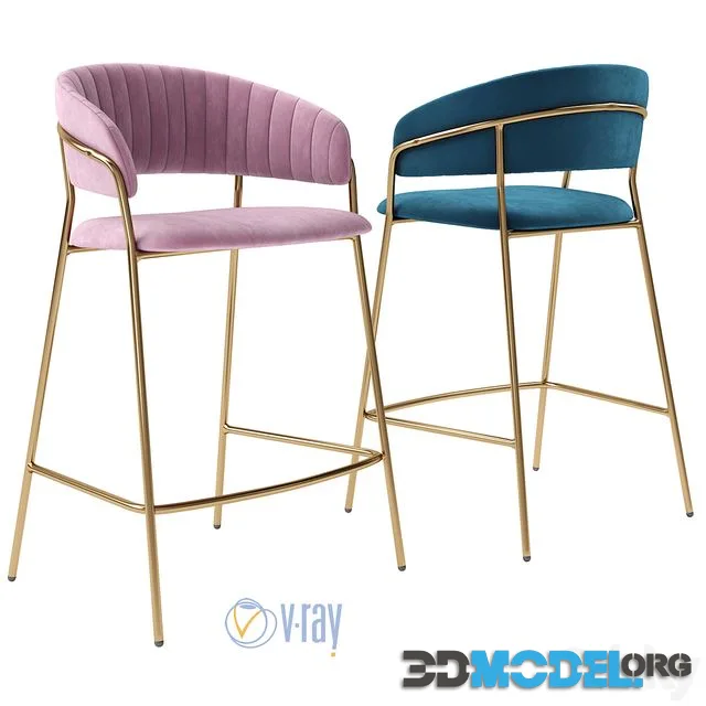 Bradex Home. Bar stool Turin. WINNIE, Benjara