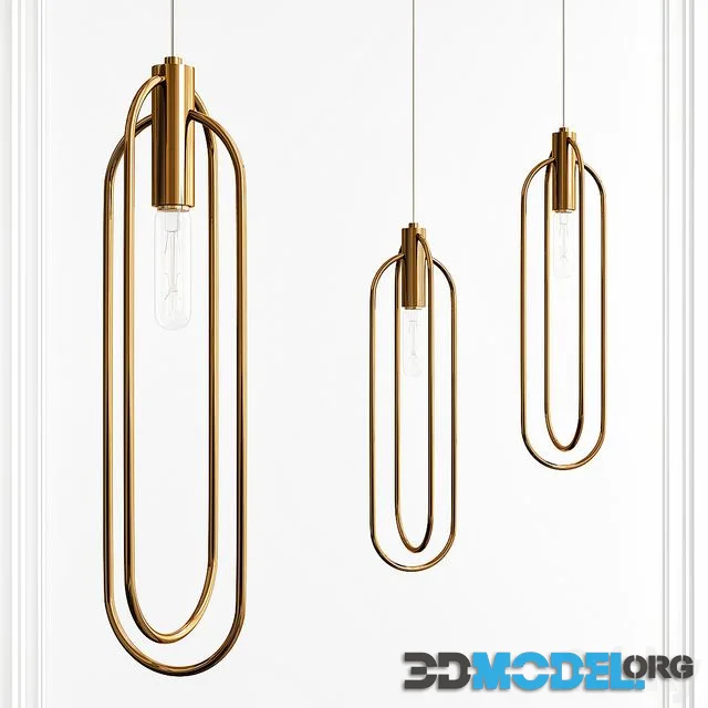 Brass tube hanger