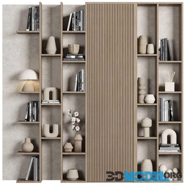 Cabinet with shelves_052