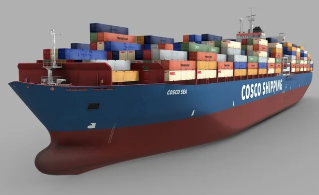 Cargo Container Ship 300M