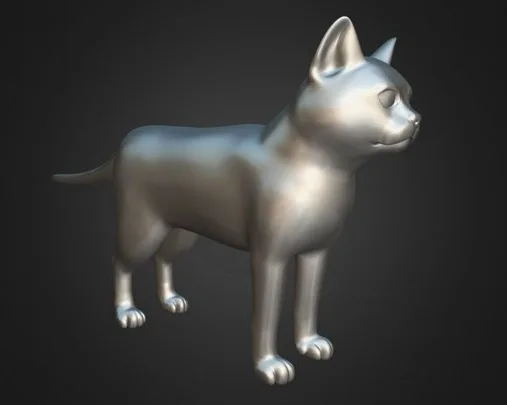 Cat Basemesh 3D Model