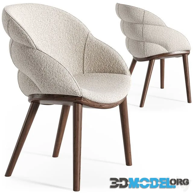Cattelan Italia Camilla wood armchair