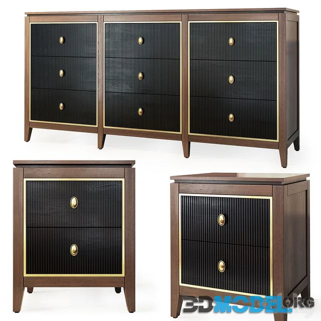 Chest of drawers and cabinet Murcielago. Dresser, nightstand by 24_7Magazin
