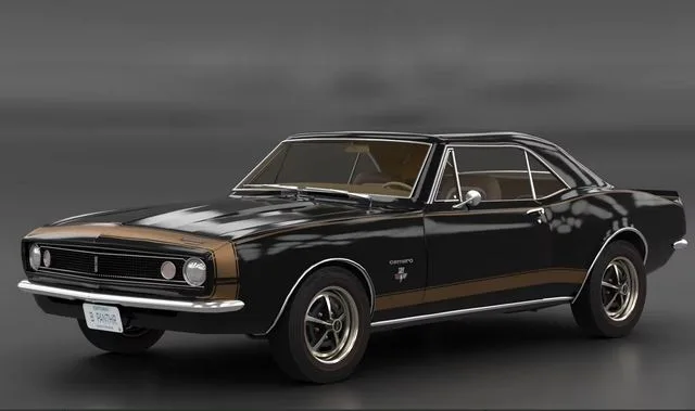Chevrolet Camaro 1967 Low-poly (PBR)