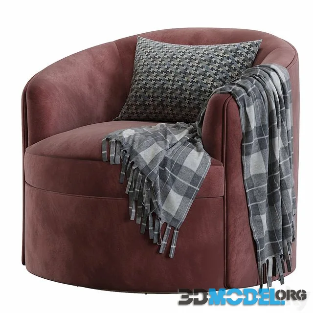 Coco Republic Luna Swivel Chair