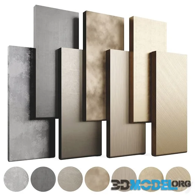 Collection Metal Materials LuxLucia Casa 7 Colors Set01M1