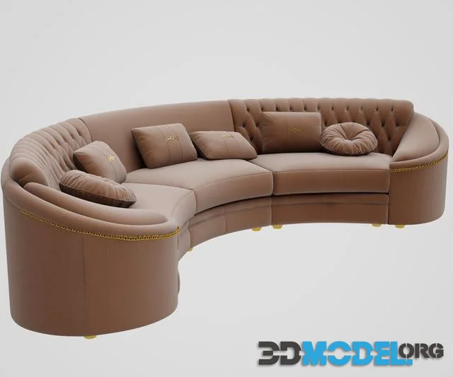Curved sofa