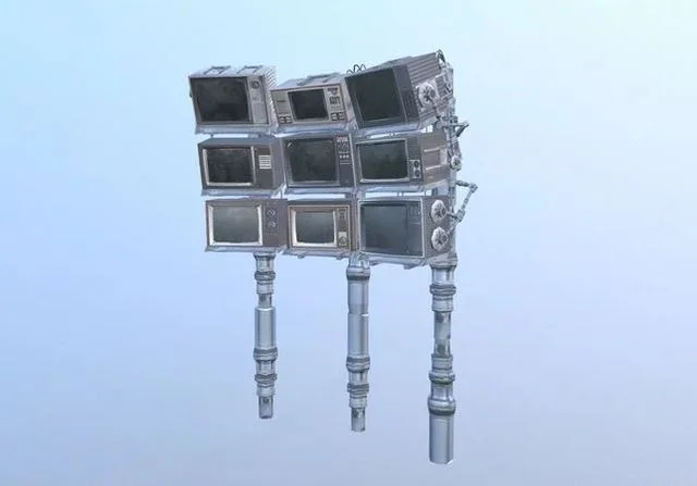 Cyberpunk Television Asset Low-poly (PBR)