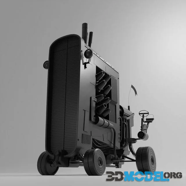 CyberPunk Tractor High Poly (PBR)