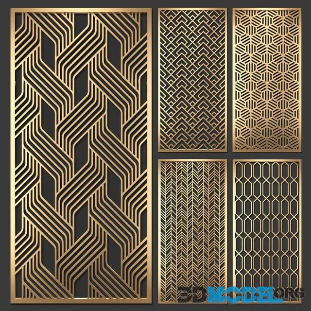 Decorative partition (several variants)