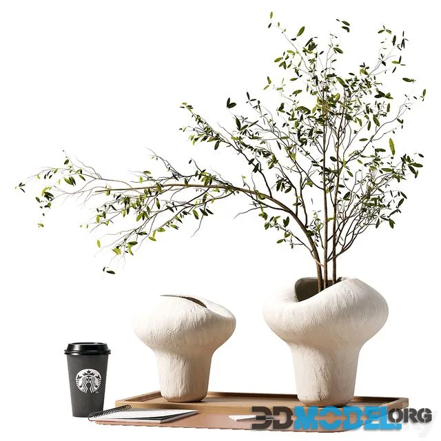 Decorative set 2 (vases, coffee)