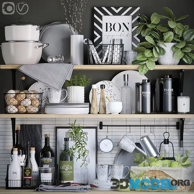 Decorative set for the kitchen 2