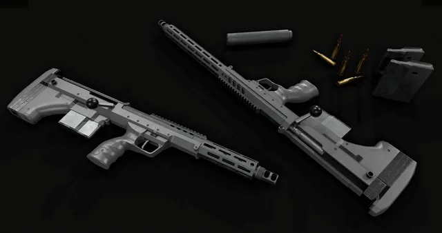 Desert Tech SRS-A2 Bullpup Sniper Rifle (PBR)