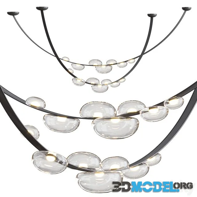 DEW DROPS LED pendant by Bomma