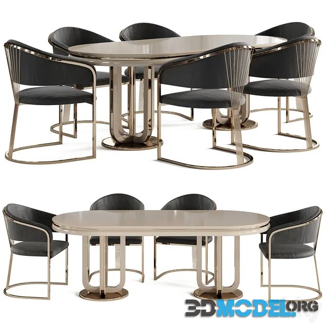 Dining table and chair Newland Jaguar
