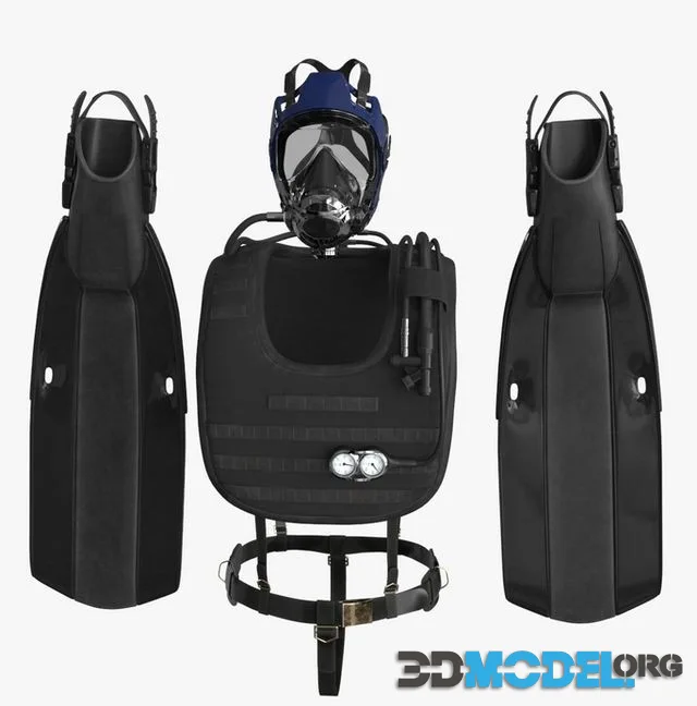 Diving Equipment with Fins (PBR)