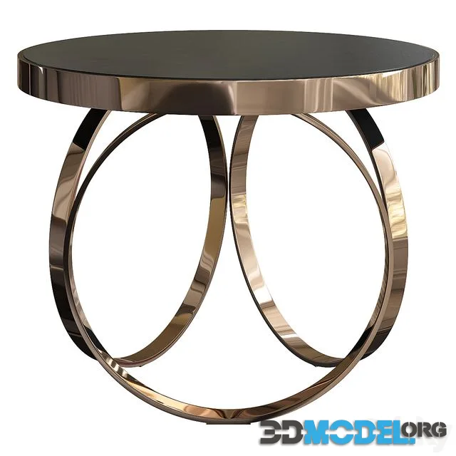 DOM Edizioni OTTOLINE GUERIDON CHROME SIDE TABLE