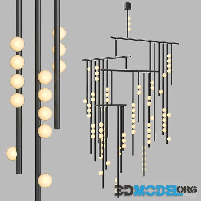 Drop system chandelier