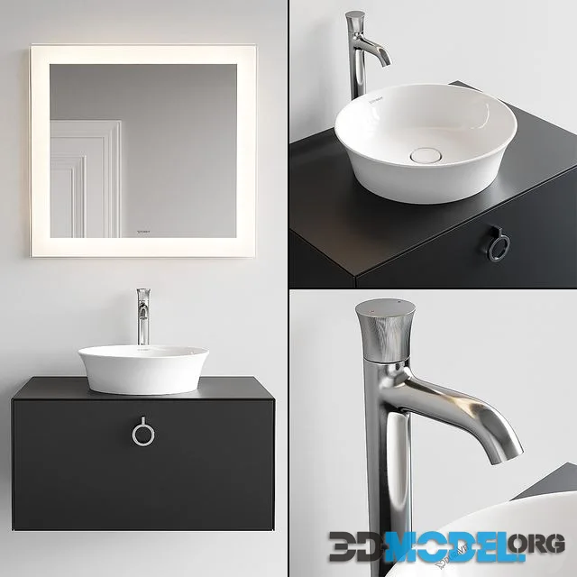 Duravit White Tulip Vanity Unit Set 3
