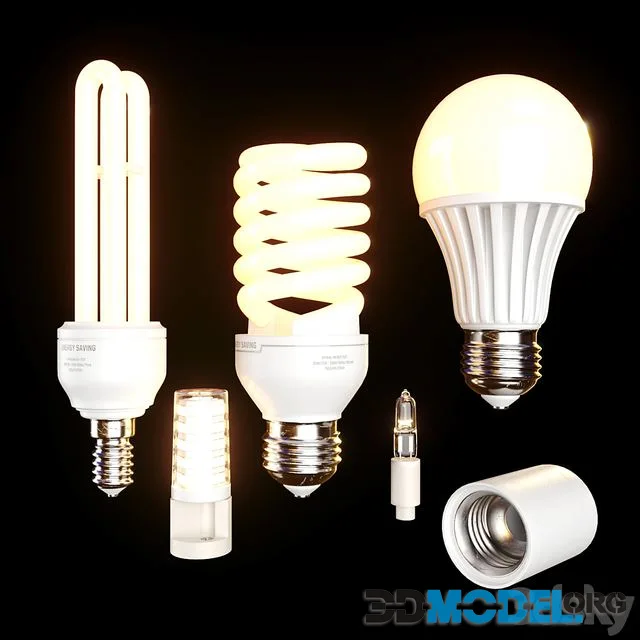 Energy saving lamps set