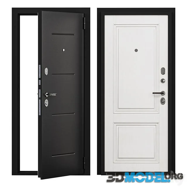 Entrance door metal STEEL DOOR PORTA S 104.К32 BIANCO VERALINGA