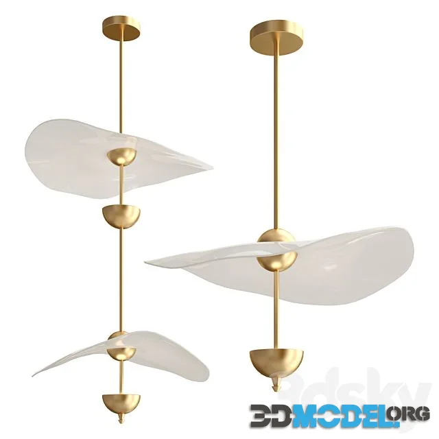 Envolee double biscuit Pendant light