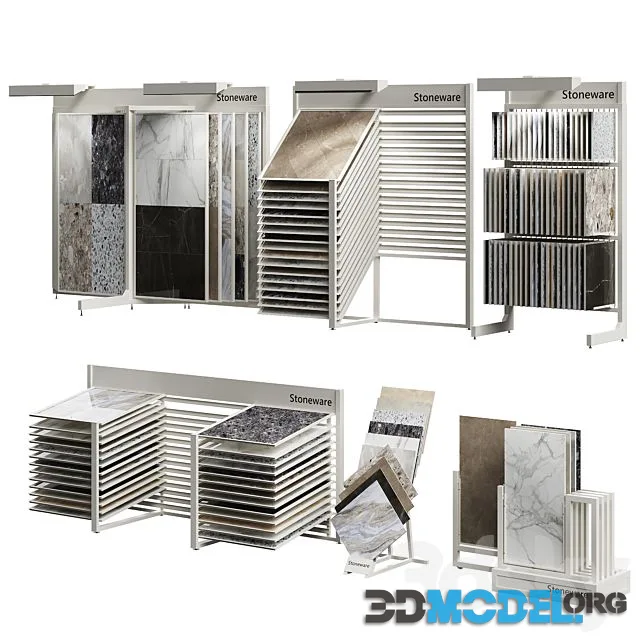 Exhibitor stands for tiles and porcelain stoneware