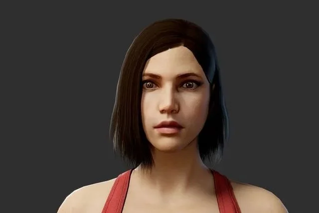 Female Civilian Low-poly (PBR)