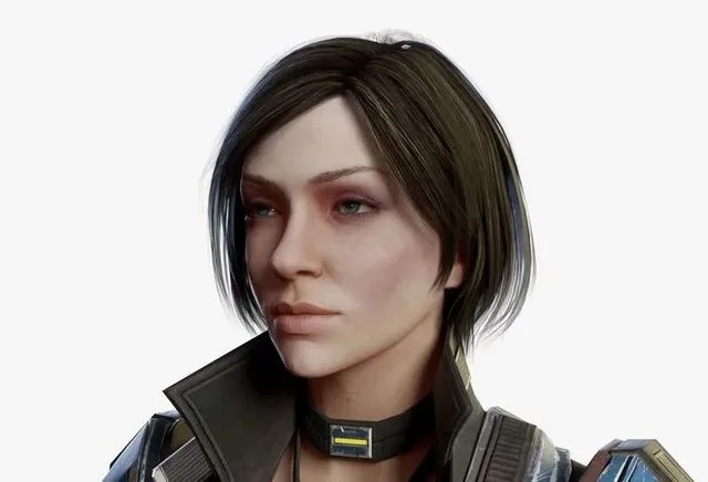 Female Sci Fi Soldier Low-poly (PBR)