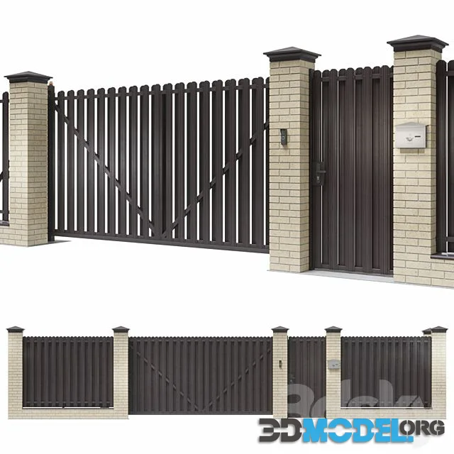 Fence for a private house