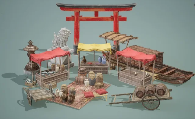 Feudal Japan Exterior Props Vol1