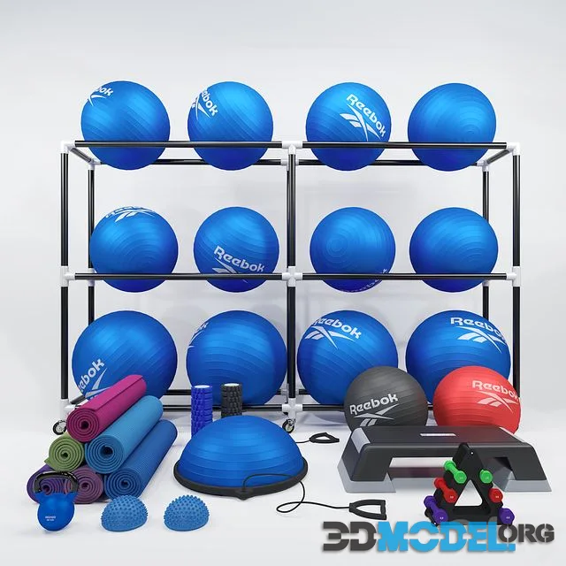 Fitness set with step platform Profi-Fit