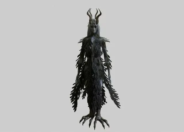 Forest Witch Low-poly (PBR)