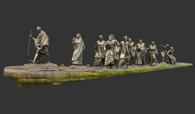 Gandhi Salt March Low-poly (PBR)
