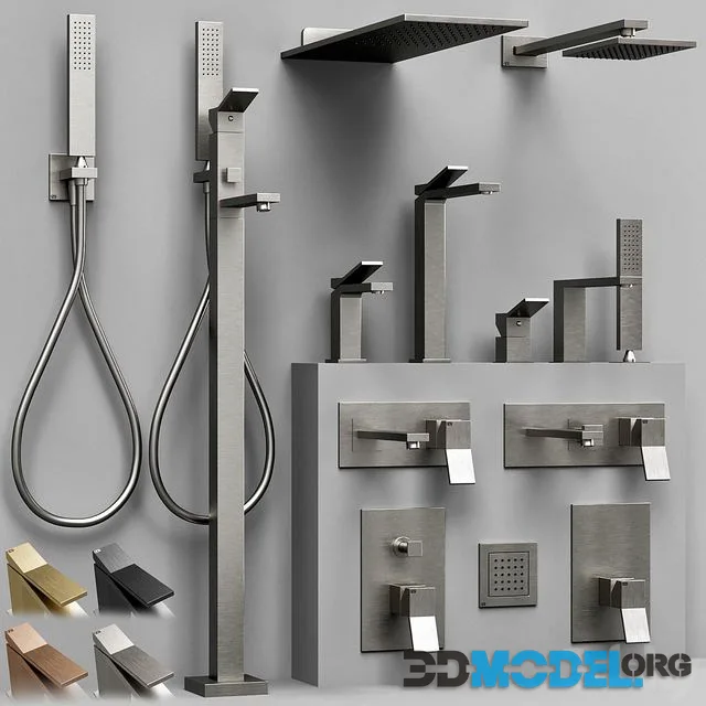 Gessi Rettangolo K bathroom faucet set