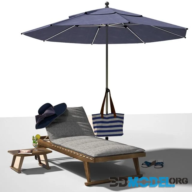 GIO Garden chaise longue