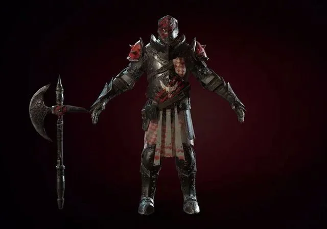 Heavy knight Low-poly (PBR)