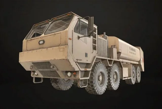 Heavy Military Truck V1 – Tanker Low-poly (PBR)