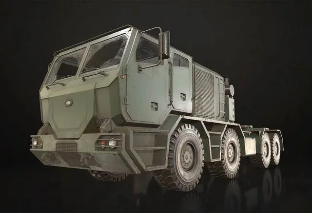 Heavy Military Truck V2 – Tractor Low-poly (PBR)