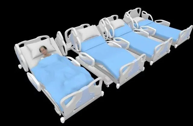 Hospital Bed – Medical Low-poly (PBR)