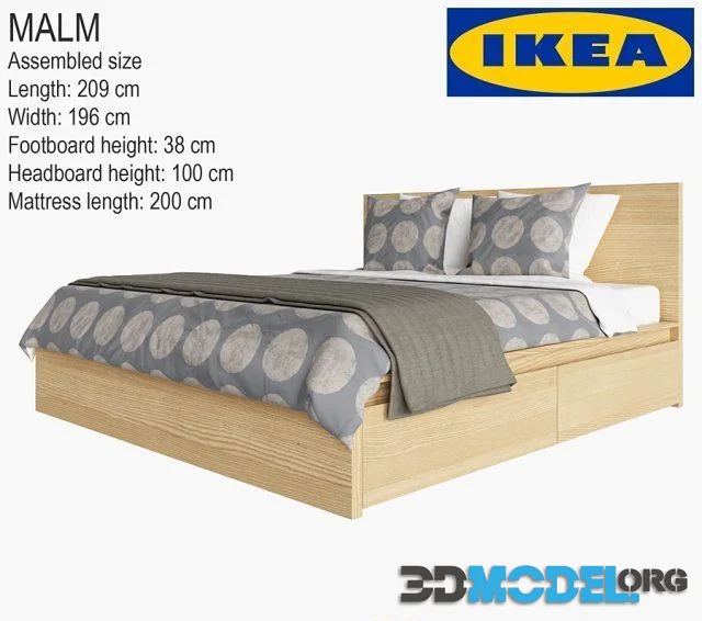 ikea bed malm (simple style)