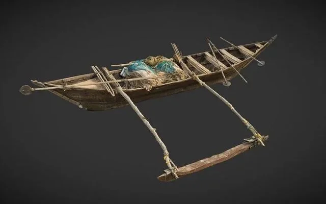 Indian Fishing Boat Low-poly (PBR)