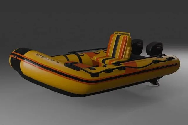 Inflatable Kayak Low-poly (PBR)