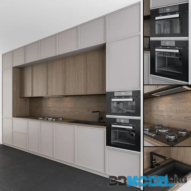 Kitchen Modern – Gray and Wood 45