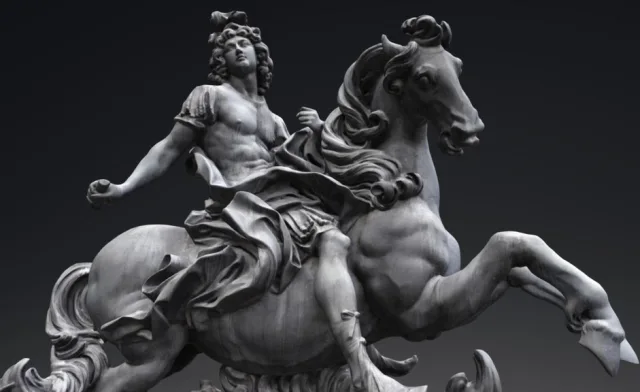 Louis Xiv De France Louvre Paris (PBR)