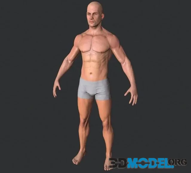 Man Body Low-poly (PBR)