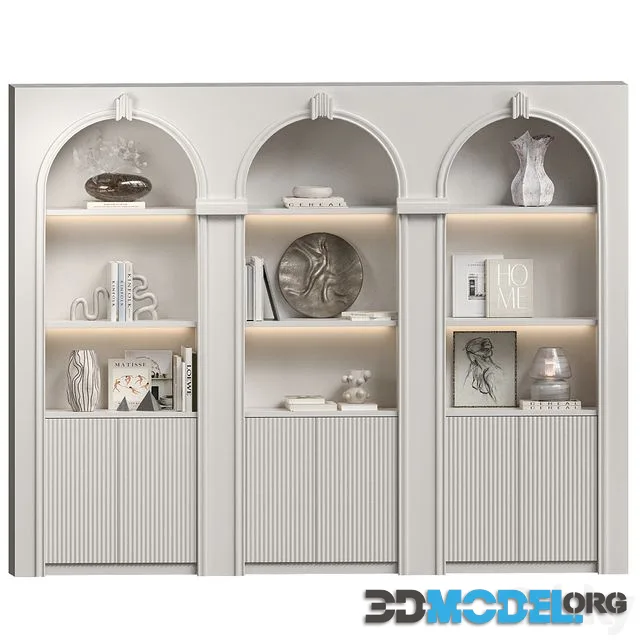 Modern Classic shelves with Decor