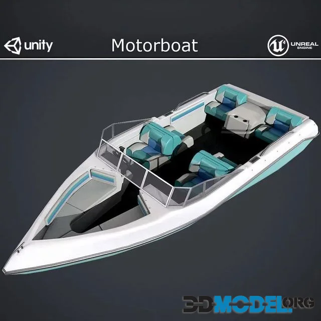 Motorboat Low-poly (PBR)