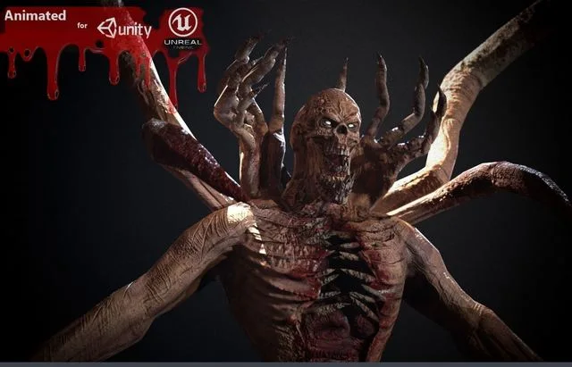 Mutant2 demon with long claws (PBR)
