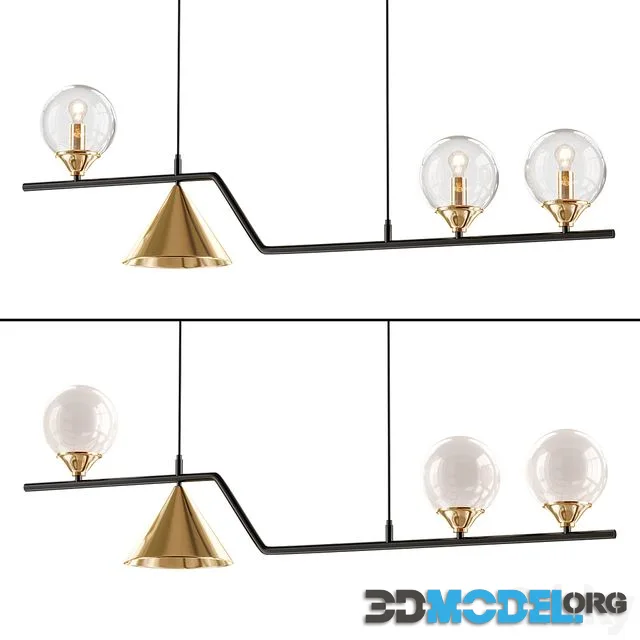 Nordic Style Black Chandelier